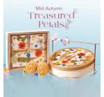 Exclusive Floral Round Gift Set with Metal Carrier